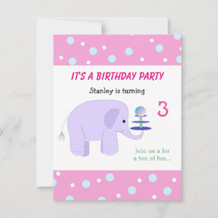Invitación de cumpleaños para acto de equilibrio d