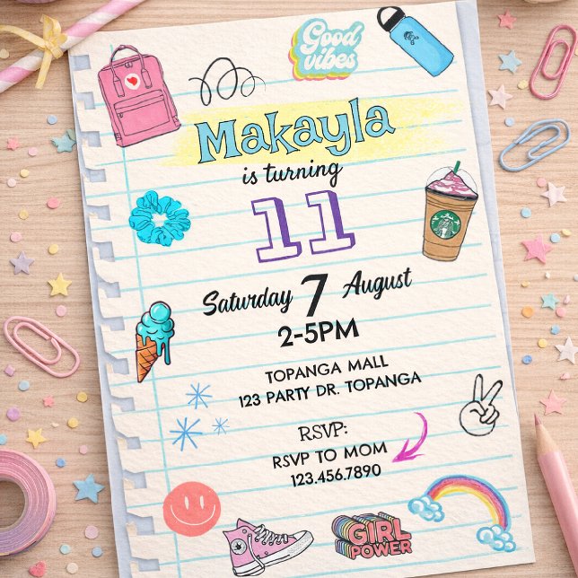 Invitación de cumpleaños para adolescente: Tema VS (Subido por el creador)