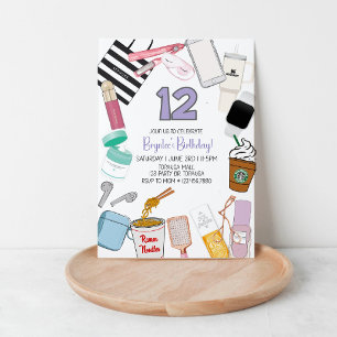 Invitación de cumpleaños para adolescente: Tema VS