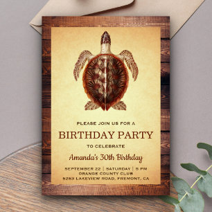 Invitación de cumpleaños para adulto con tema de t