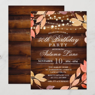 Invitación de cumpleaños para adulto de cualquier
