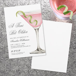 Invitación de cumpleaños para adulto un poco mayor