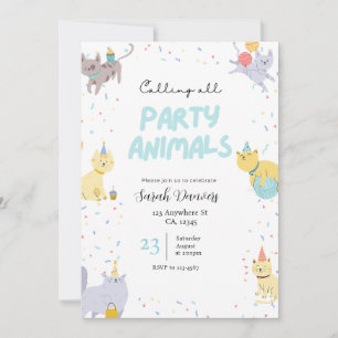Invitación de cumpleaños para amantes de los anima