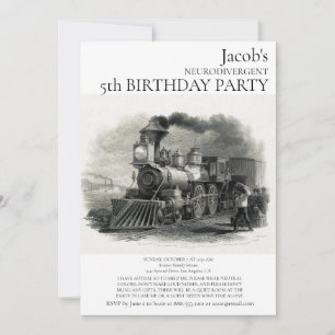 Invitación de cumpleaños para autistas neurodiverg
