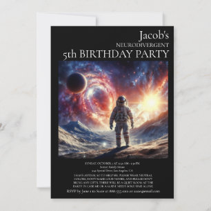 Invitación de cumpleaños para autistas neurodiverg