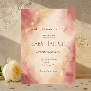 Invitación de Cumpleaños para Baby Shower con Acua