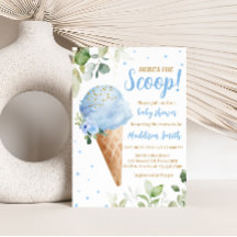 Invitación de Cumpleaños para Baby Shower de Helad