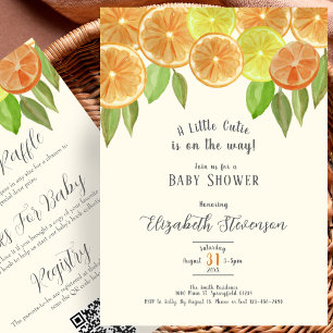 Invitación de Cumpleaños para Baby Shower de Littl