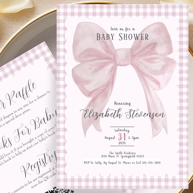 Invitación de Cumpleaños para Baby Shower de Niña  (Subido por el creador)