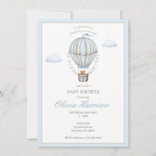 Invitación de Cumpleaños para Baby Shower de Niño 