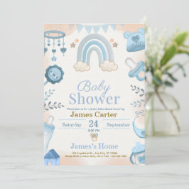 Invitación de Cumpleaños para Baby Shower de Niño