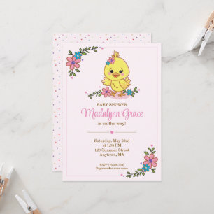 Invitación de Cumpleaños para Baby Shower de Polli