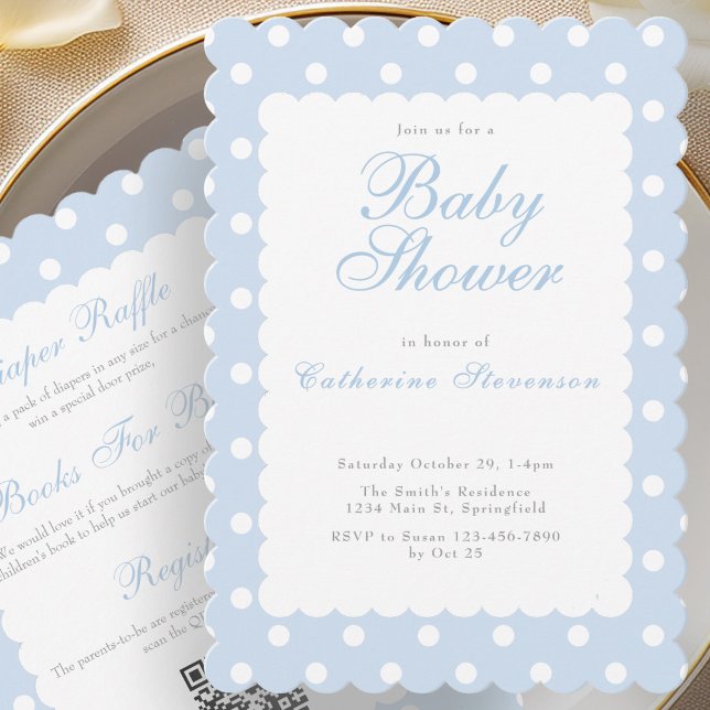 Invitación de Cumpleaños para Baby Shower de Punto (Subido por el creador)