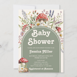 Invitación de Cumpleaños para Bebé con Acuarela de