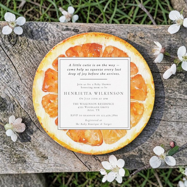 Invitación de Cumpleaños para Bebé con Acuarela de (Subido por el creador)