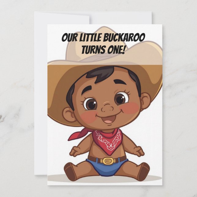 Invitación de cumpleaños para bebé de granja campe (Anverso)