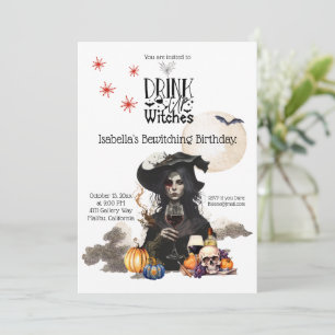 Invitación de cumpleaños para beber brujas