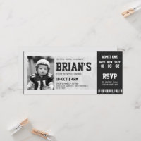 invitación de cumpleaños para boletos de fútbol