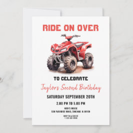 Invitación de cumpleaños para ciclismo de ruedas A