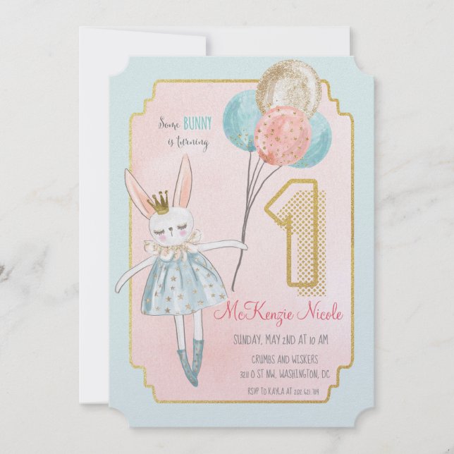 Invitación de cumpleaños para cualquier edad - Alg (Anverso)