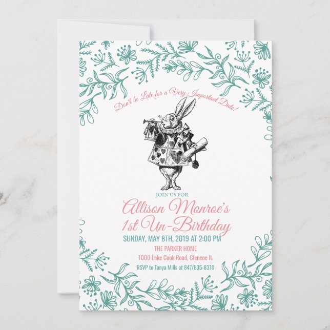 INVITACIÓN DE CUMPLEAÑOS PARA CUALQUIER EDAD - Ali (Anverso)