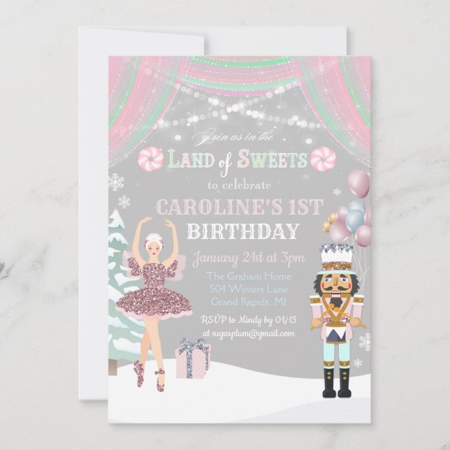Invitación de cumpleaños para cualquier edad - Cas (Anverso)