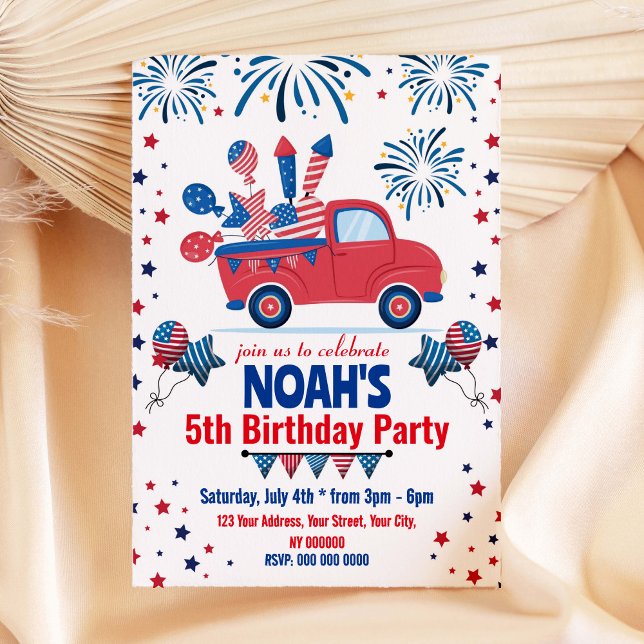 Invitación de cumpleaños para cualquier edad del 4 (Subido por el creador)