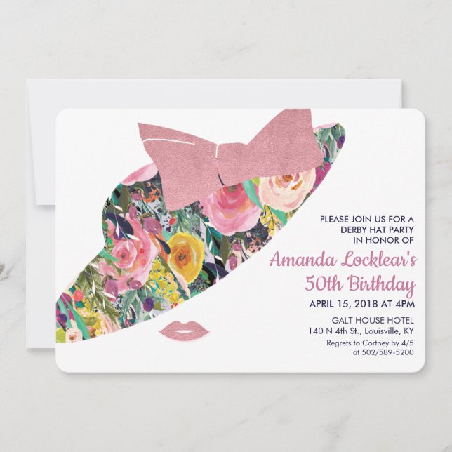 Invitación de cumpleaños para cualquier edad - Fie (Anverso)