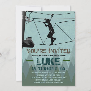 Invitación de cumpleaños para curso de cuerdas