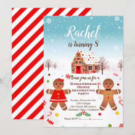 invitación de cumpleaños para decorar casa de pan 