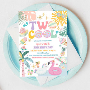 Invitación de Cumpleaños para Dos Piscinas Geniale