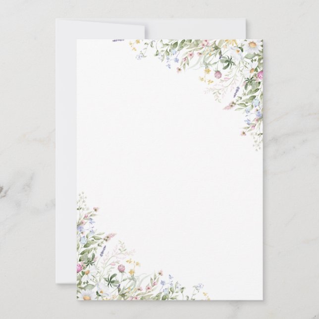 Invitación de cumpleaños para ducha de novia flora (Anverso)