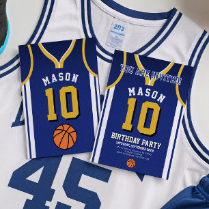 Invitación de cumpleaños para el baloncesto