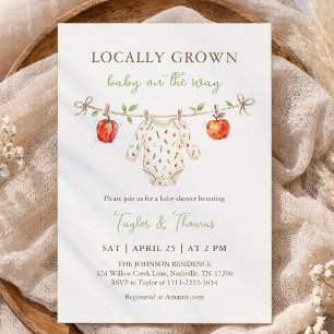 Invitación de Cumpleaños para el Bebe Crece Localm