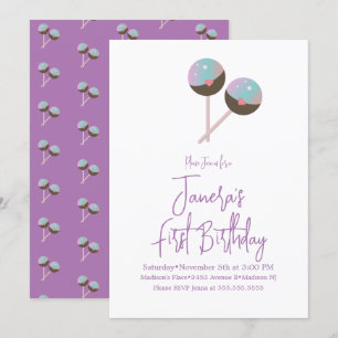 Invitación de cumpleaños para el primer cumpleaños