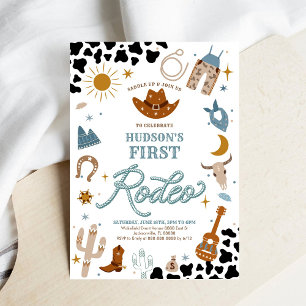 Invitación de cumpleaños para el primer rodeo