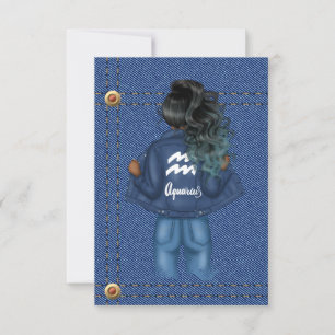 Invitación de cumpleaños para fiesta de Acuario