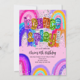 Invitación de cumpleaños para fiesta de baile de c