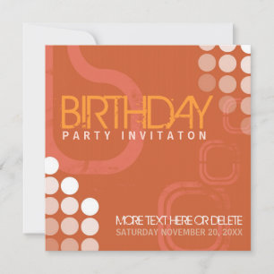 Invitación de cumpleaños para fiesta de baile Elec