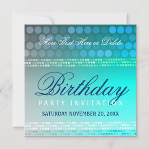 Invitación de cumpleaños para fiesta de baile funk