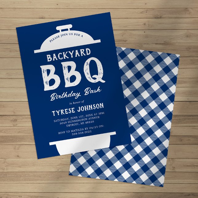 Invitación de cumpleaños para fiesta de barbacoa a (Subido por el creador)
