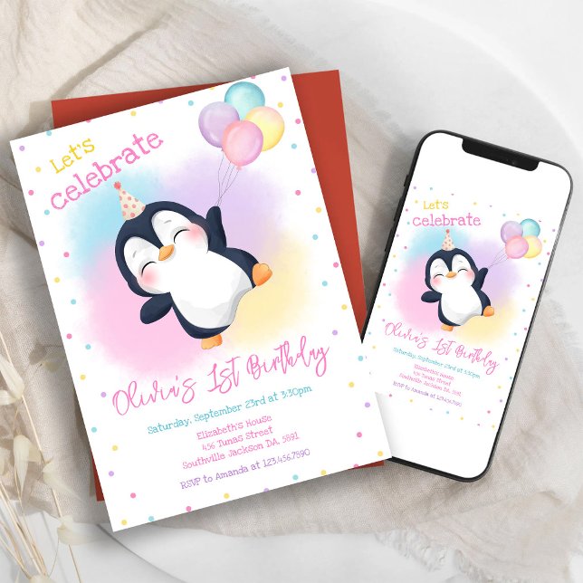 Invitación de cumpleaños para fiesta de invierno d (Subido por el creador)