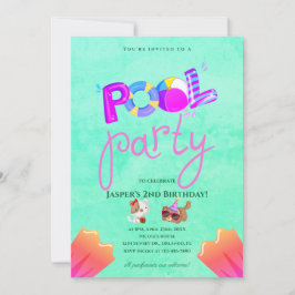 Invitación de cumpleaños para fiesta de perros en