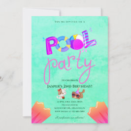 Invitación de cumpleaños para fiesta de perros en