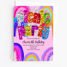 Invitación de Cumpleaños para Fiesta de Picnic