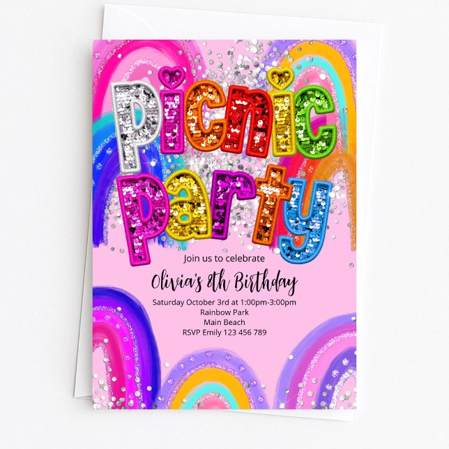 Invitación de Cumpleaños para Fiesta de Picnic (Subido por el creador)