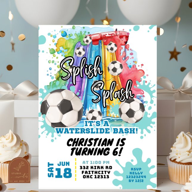 Invitación de cumpleaños para fiesta de piscina co (Subido por el creador)