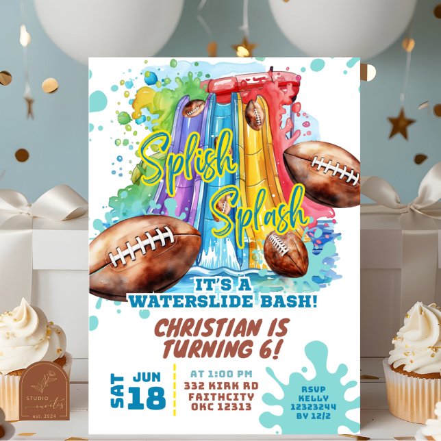 Invitación de cumpleaños para fiesta de piscina co (Subido por el creador)