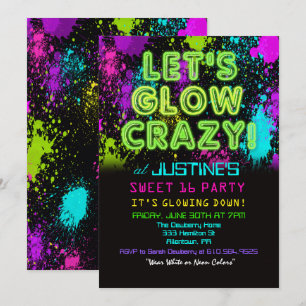 Invitación de cumpleaños para fiesta de Sweet 16 G