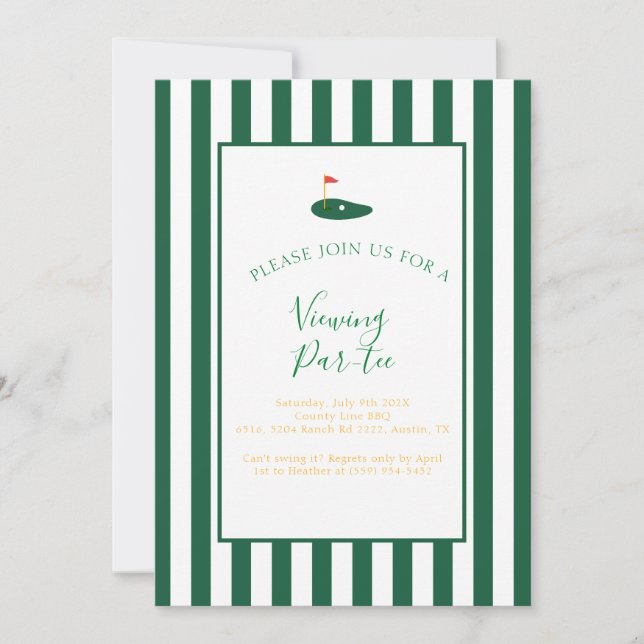 Invitación de cumpleaños para fiesta de visualizac (Anverso)